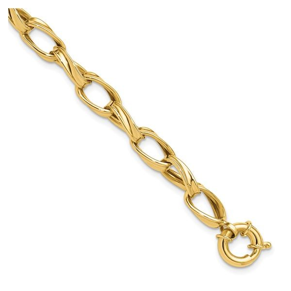 Fancy Gold Link Bracelet J. Thomas Jewelers Rochester Hills, MI