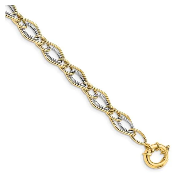 Yellow Gold Rhodium Plated Bracelet J. Thomas Jewelers Rochester Hills, MI