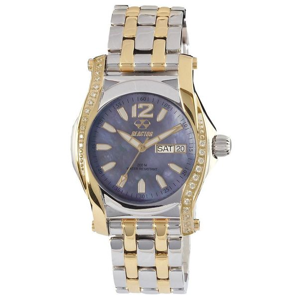 CURIE: Mother-of-Pearl Smoke Dial with IP Yellow Gold Two Tone Case Reactor Watch J. Thomas Jewelers Rochester Hills, MI