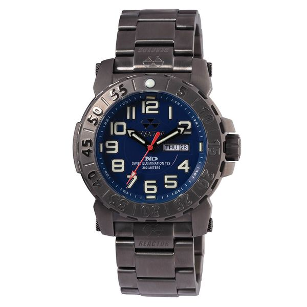 TRIDENT 2: Gunmetal-Plated With Matte Navy Dial Reactor Watch J. Thomas Jewelers Rochester Hills, MI