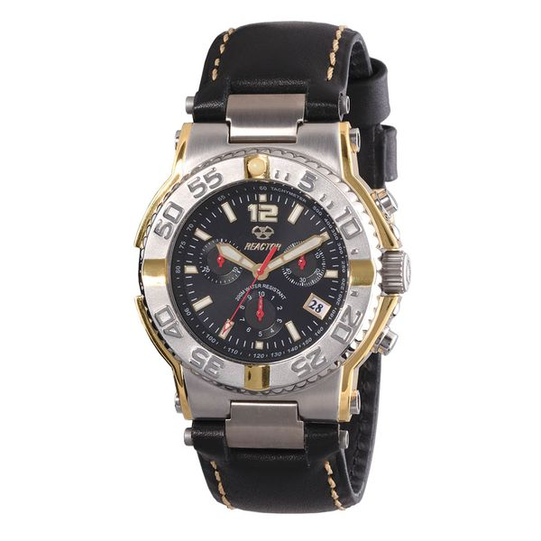 CRITICAL MASS: Gold 2-Tone Black Reactor Watch J. Thomas Jewelers Rochester Hills, MI