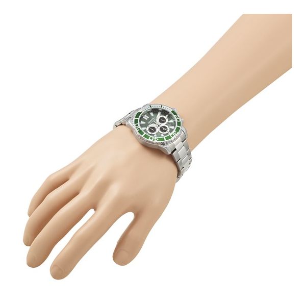 Green Dial Chronograph Image 2 J. Thomas Jewelers Rochester Hills, MI