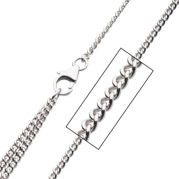 Rhodium Plated Curb Chain J. Thomas Jewelers Rochester Hills, MI