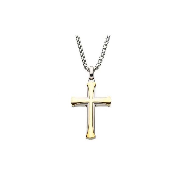 Stainless Steel Cross And Chain J. Thomas Jewelers Rochester Hills, MI