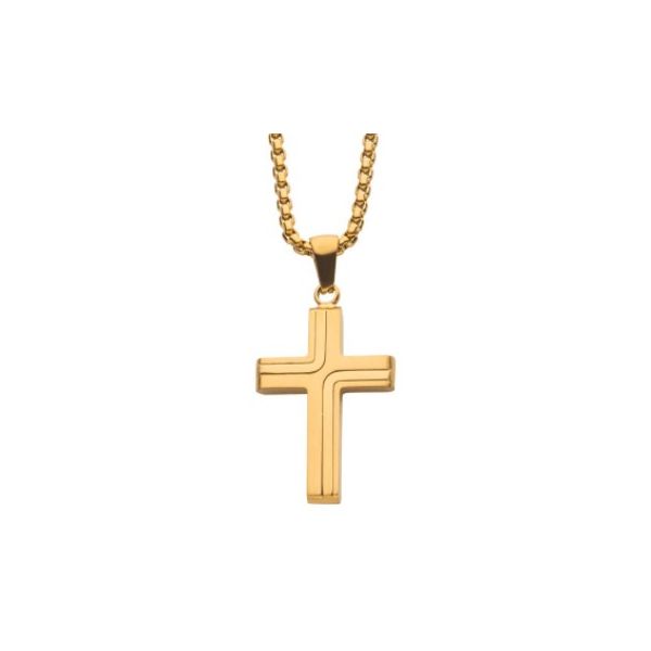 Yellow Gold Plated Cross J. Thomas Jewelers Rochester Hills, MI