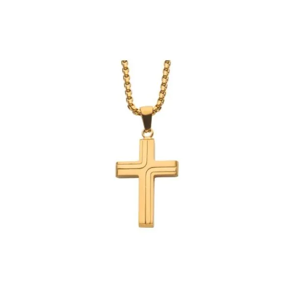 Yellow Gold Plated Cross J. Thomas Jewelers Rochester Hills, MI