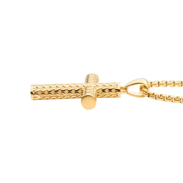 IP Plated Cross Image 2 J. Thomas Jewelers Rochester Hills, MI