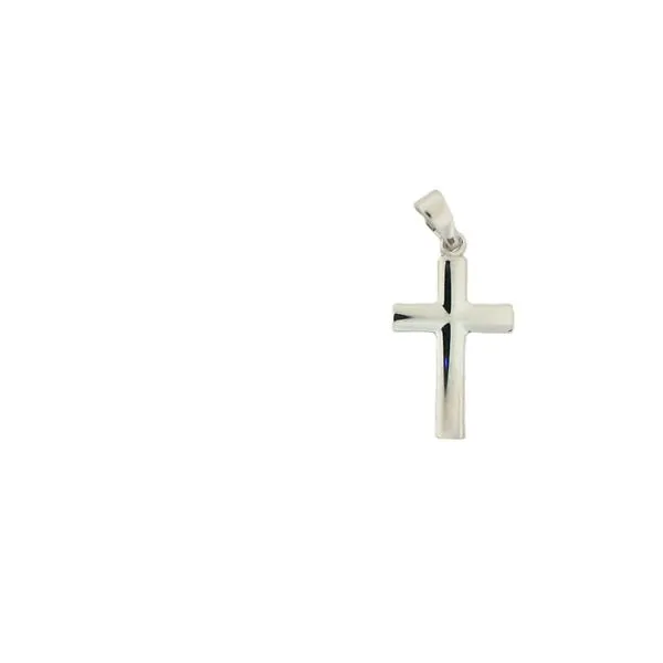 sterling silver domed polished cross J. Thomas Jewelers Rochester Hills, MI