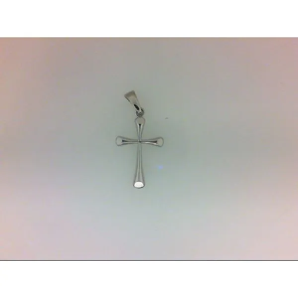 sterling silver cross with beveled ends polished J. Thomas Jewelers Rochester Hills, MI
