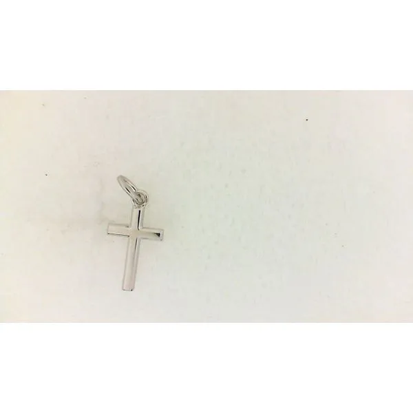 sterling silver polished flat cross J. Thomas Jewelers Rochester Hills, MI