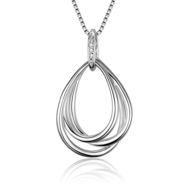 Sterling Silver Pendant with Diamond Accents J. Thomas Jewelers Rochester Hills, MI