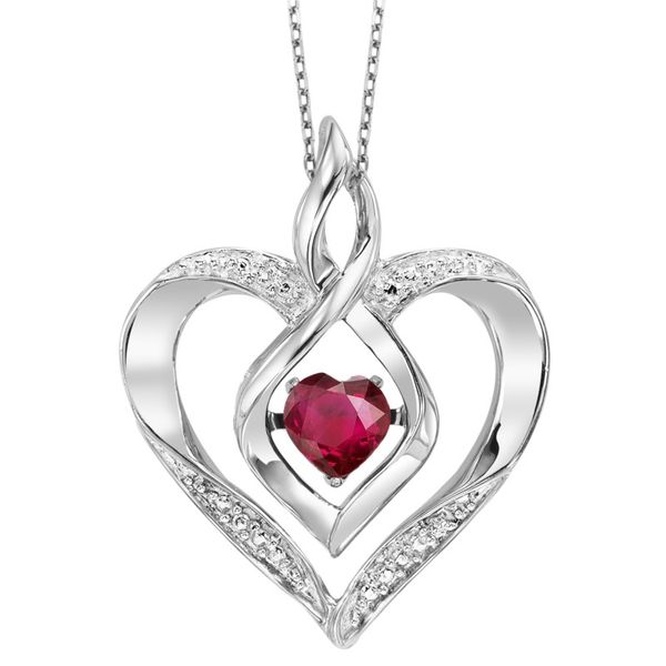 Ruby Heart Pendant J. Thomas Jewelers Rochester Hills, MI