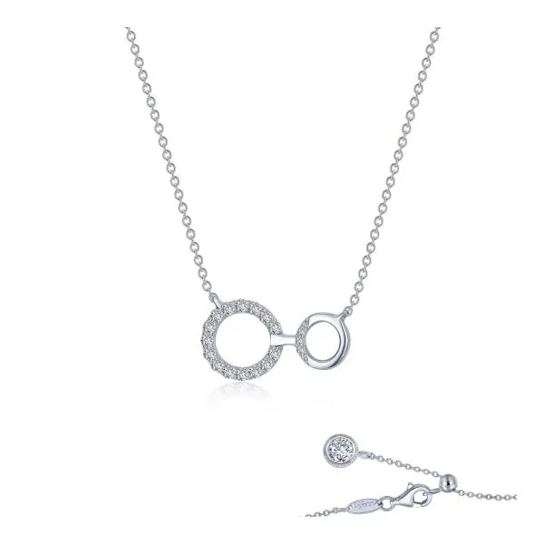 Lafonn Interlocking Circles Necklace J. Thomas Jewelers Rochester Hills, MI