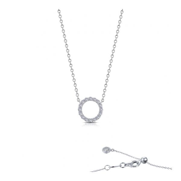 Lafonn Petite Open Circle Necklace J. Thomas Jewelers Rochester Hills, MI