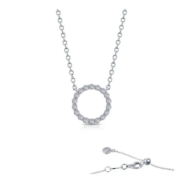 Lafonn Open Circle Necklace 0.88Tw J. Thomas Jewelers Rochester Hills, MI