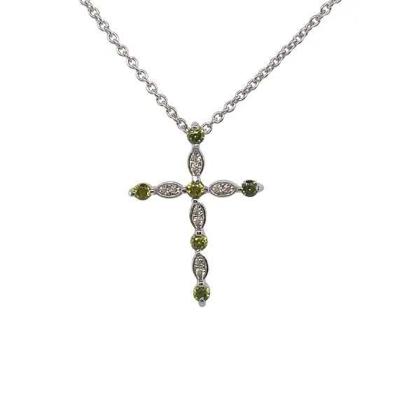 Simulated Peridot Cross J. Thomas Jewelers Rochester Hills, MI