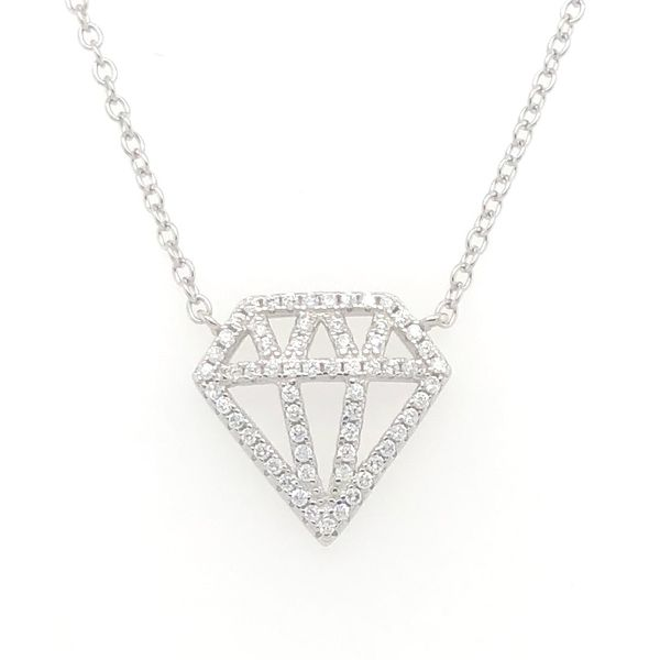 Small Diamond Shape Pendant J. Thomas Jewelers Rochester Hills, MI