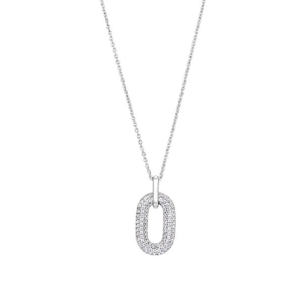 Micropave Oval Pendant J. Thomas Jewelers Rochester Hills, MI