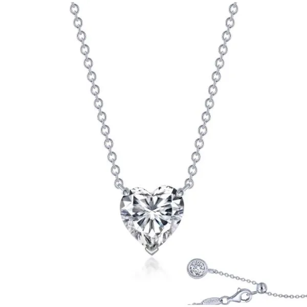 Lafonn Solitaire Heart Necklace J. Thomas Jewelers Rochester Hills, MI