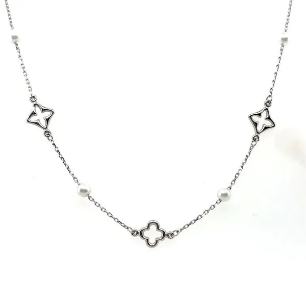 sterling silver necklace with fresh water pearls J. Thomas Jewelers Rochester Hills, MI