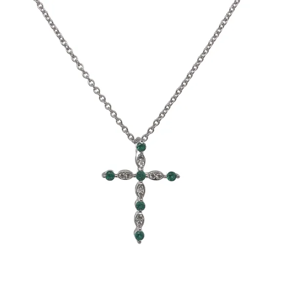Simulated Emerald Cross J. Thomas Jewelers Rochester Hills, MI