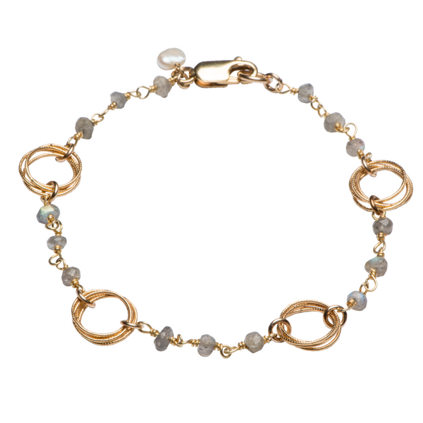 Vermeil Labradorite Bracelet J. Thomas Jewelers Rochester Hills, MI