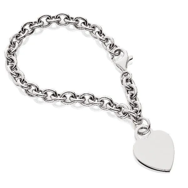 Dangle Heart Rolo Bracelet J. Thomas Jewelers Rochester Hills, MI