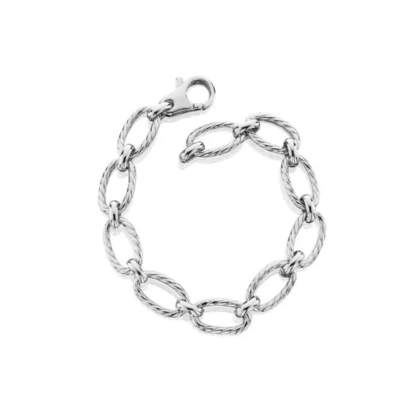 Oval Twist Sterling Silver Bracelet J. Thomas Jewelers Rochester Hills, MI