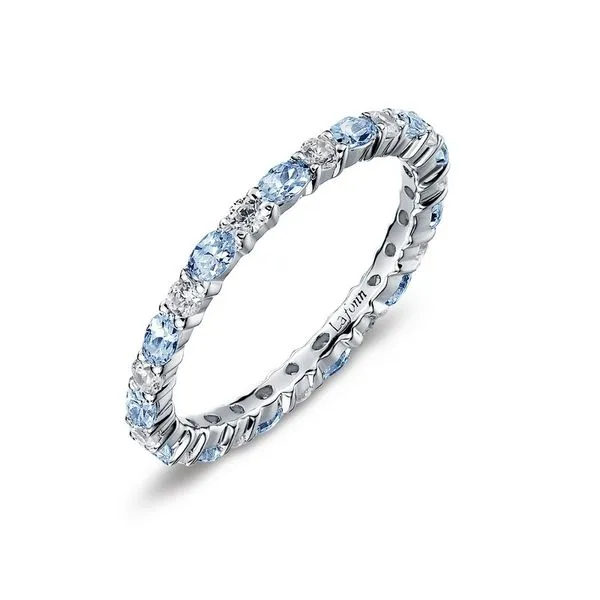 Blue Topaz Eternity Band J. Thomas Jewelers Rochester Hills, MI