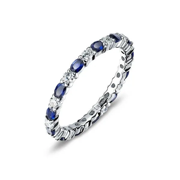 Sapphire Eternity Band J. Thomas Jewelers Rochester Hills, MI