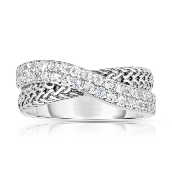 Woven White Sapphire Ring J. Thomas Jewelers Rochester Hills, MI