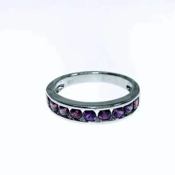 Purple Sapphire Channel Set Ring J. Thomas Jewelers Rochester Hills, MI