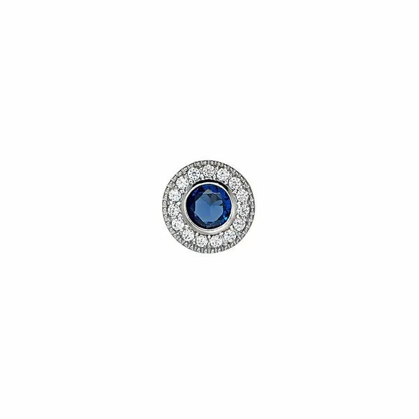 Simulated Sapphire Charm J. Thomas Jewelers Rochester Hills, MI