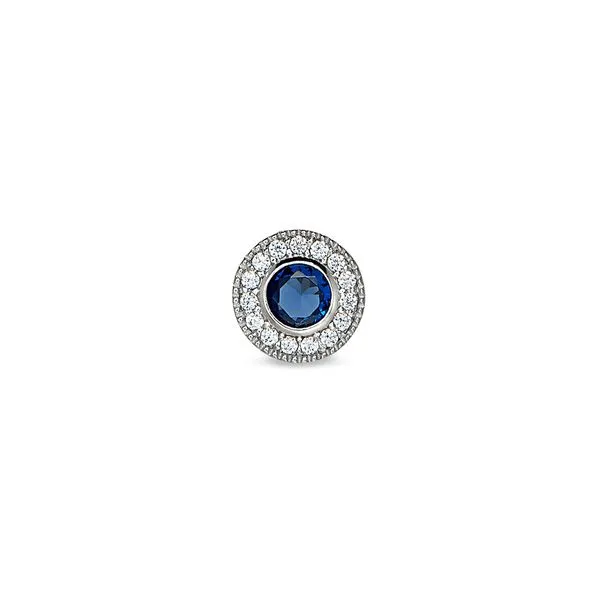 Simulated Blue Sapphire Charm J. Thomas Jewelers Rochester Hills, MI