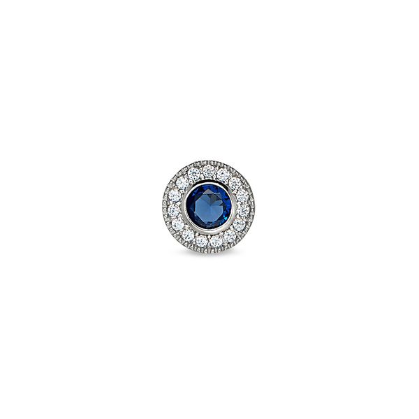 Simulated Blue Sapphire Charm J. Thomas Jewelers Rochester Hills, MI
