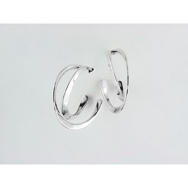 Sterling Silver Double Hoop Earrings J. Thomas Jewelers Rochester Hills, MI
