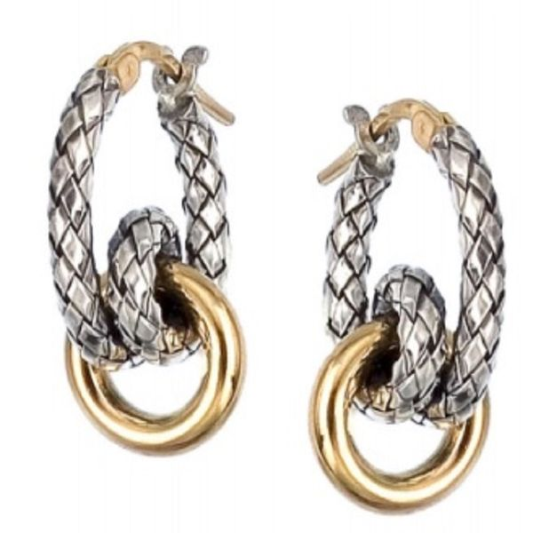 Alisa 18 Karat/Silver Hoops J. Thomas Jewelers Rochester Hills, MI