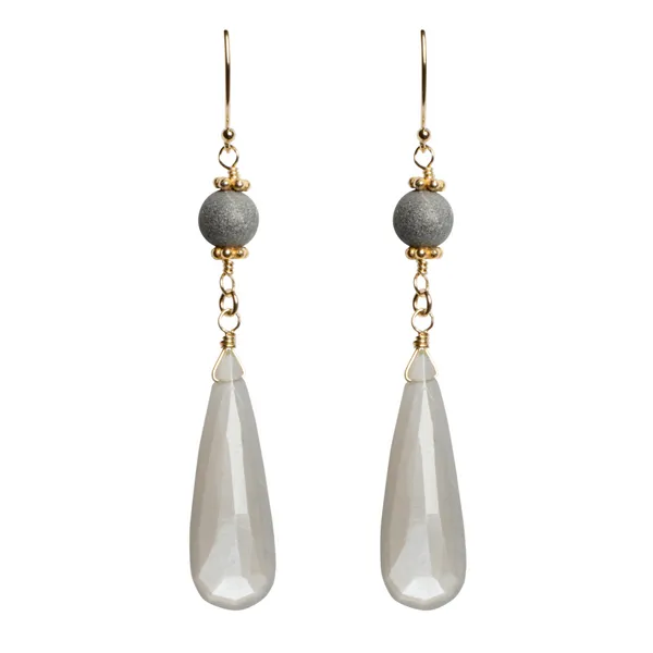 Checkerboard Moonstone Earrings J. Thomas Jewelers Rochester Hills, MI