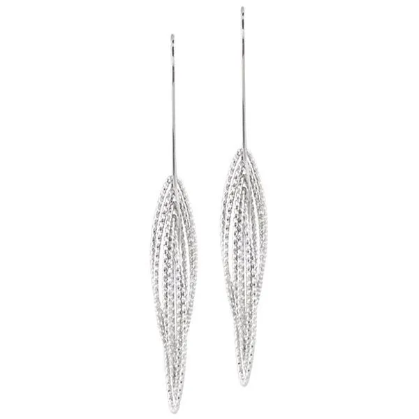 Sterling Silver Marquis Twist Earrings J. Thomas Jewelers Rochester Hills, MI