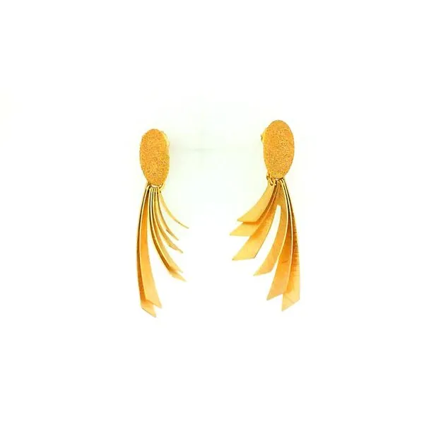 Sterling Silver Gold Plated Dangle Earrings J. Thomas Jewelers Rochester Hills, MI