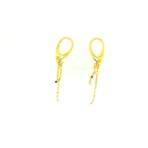 Sterling Silver Gold Plated Dangle Earrings J. Thomas Jewelers Rochester Hills, MI