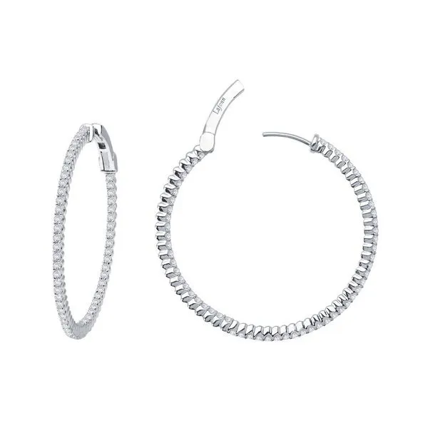 Inside Out Lafonn Hoop Earrings J. Thomas Jewelers Rochester Hills, MI