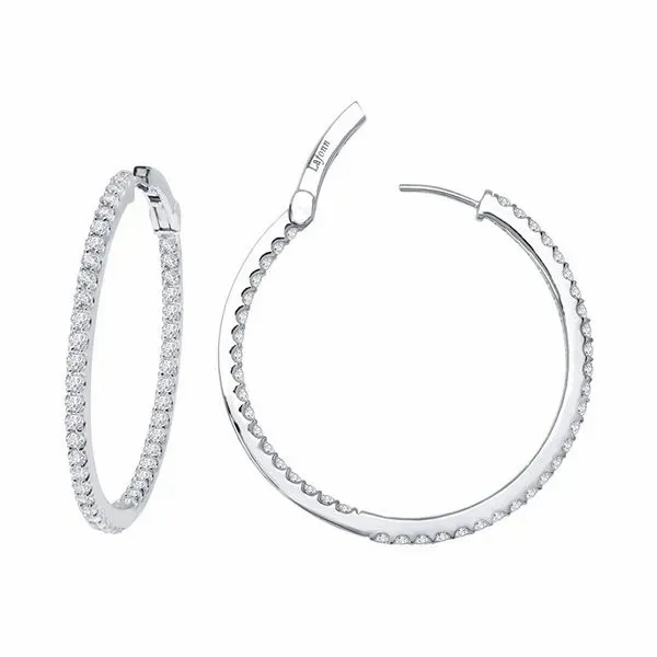 Lafonn 2.64 Carat Hoops J. Thomas Jewelers Rochester Hills, MI