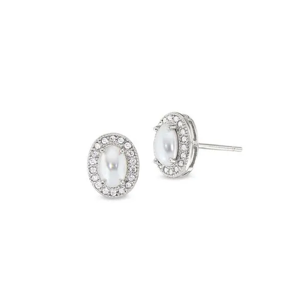 Cabachon Pearl Earrings J. Thomas Jewelers Rochester Hills, MI