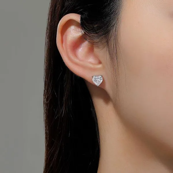 Heart-Shaped Earrings Image 2 J. Thomas Jewelers Rochester Hills, MI
