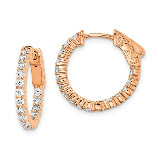 Rose Plated Hoops J. Thomas Jewelers Rochester Hills, MI