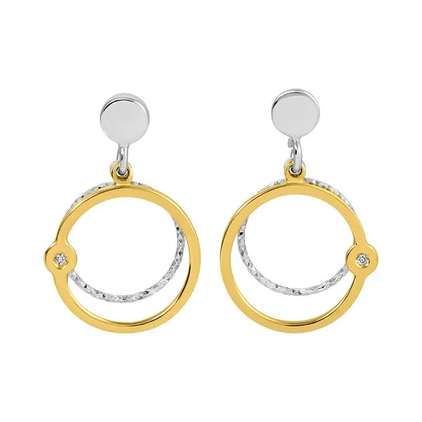 Gold Plated Light Dance Earrings J. Thomas Jewelers Rochester Hills, MI