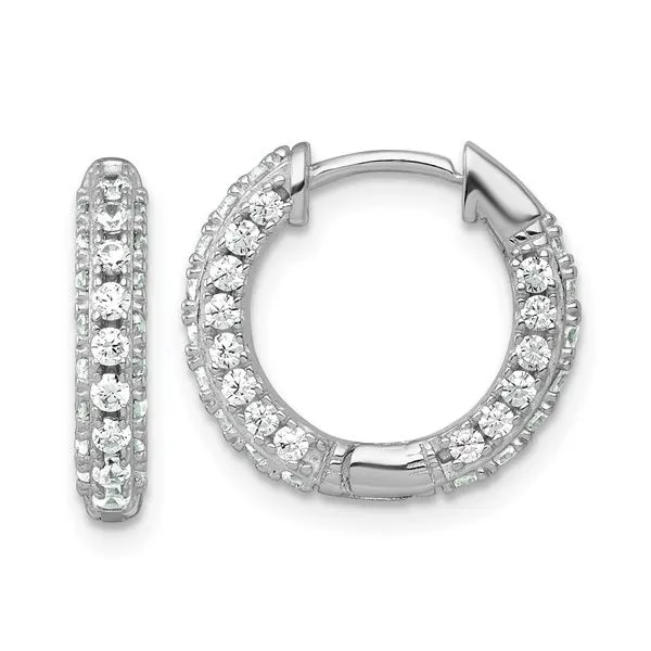 Cubic Zirconium Hoops J. Thomas Jewelers Rochester Hills, MI