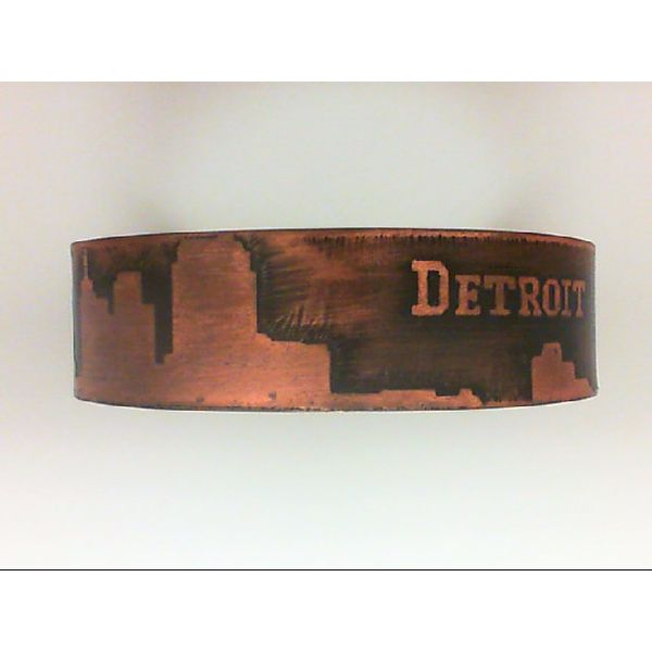 Detroit Skyline Copper Cuff Bracelet J. Thomas Jewelers Rochester Hills, MI