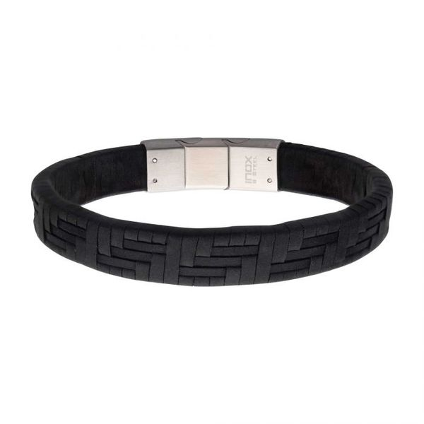 Black Leather Bracelet J. Thomas Jewelers Rochester Hills, MI